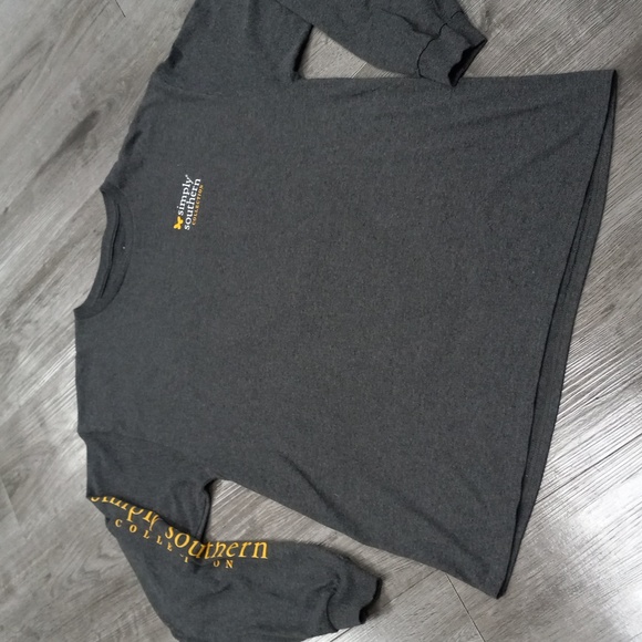 Simply Southern Gray Long Sleeve Shirt - Picture 5 of 8